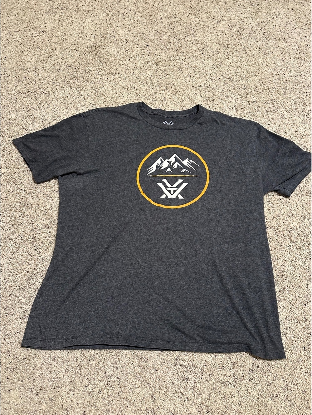 Vortex Charcoal Gray Graphic T-Shirt Size 2XL